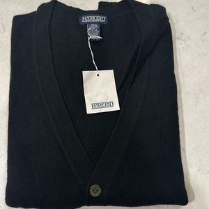 Men’s Lands’ End button-down cardigan 100% cashmere